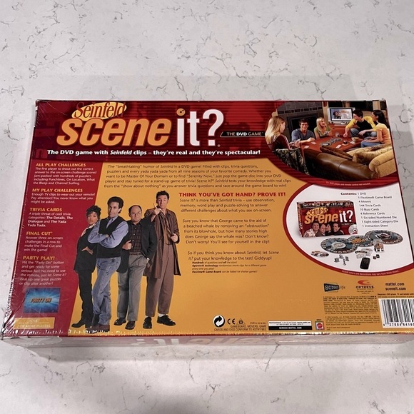 SEINFELD Scene It DVD Sealed Board Game 2008 Mattel - Picture 2 of 14